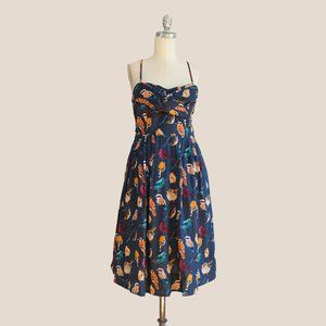 Maeve Anthropologie Bird Print Dress